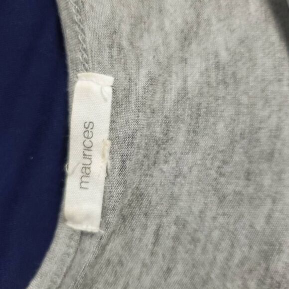 Maurices Women’s Boho Chevron Print Raglan Sleeve Top Size L - Picture 4 of 6